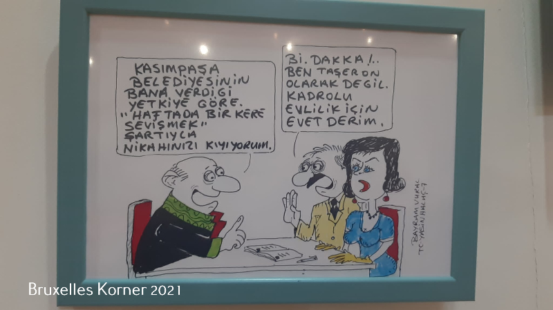 Yusuf Cınal'ın Yeni kitabi ve Yasin Halaç'ın yeni karikatürleri sergilendi.