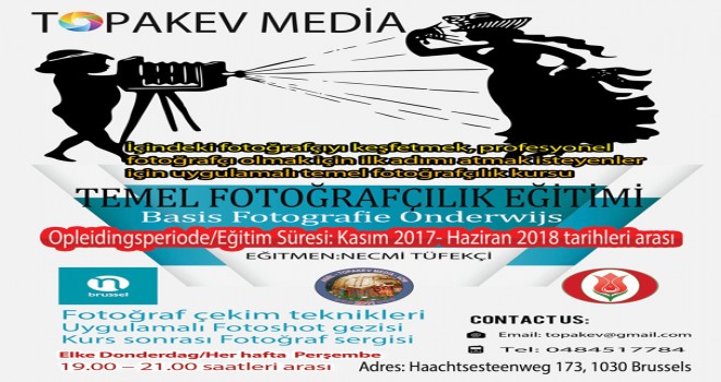 BRÜKSEL’DE FOTOĞRAF EĞİTİMİ VERECEKLER