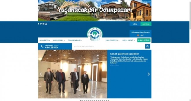 Odunpazarı Belediyesi'nin Resmi Web Sitesi Yenilendi