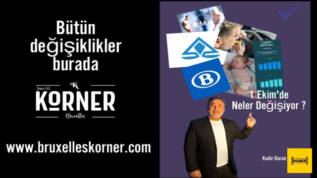 BELÇİKA’DA EKİM’DE NELER DEĞİŞECEK?