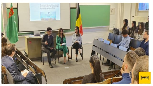 The Ambassador of Turkmenistan, Sapar Palvanov, gave a lecture at the Université libre de Bruxelles (ULB) on the topic of permanent neutrality