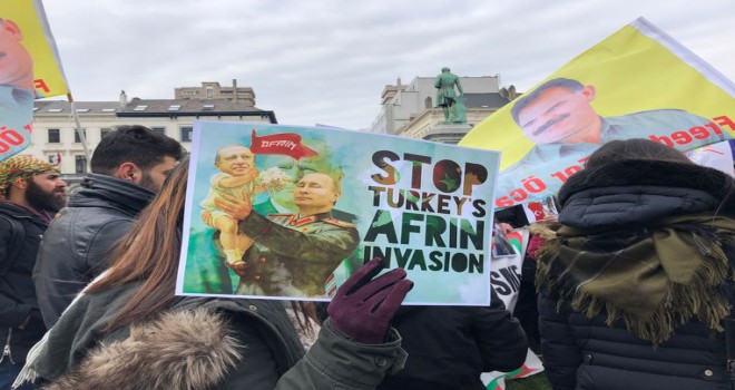 Brüksel'de Afrin harekatı'na karşı hafta içi boyunca protesto eylemi düzenlenecek