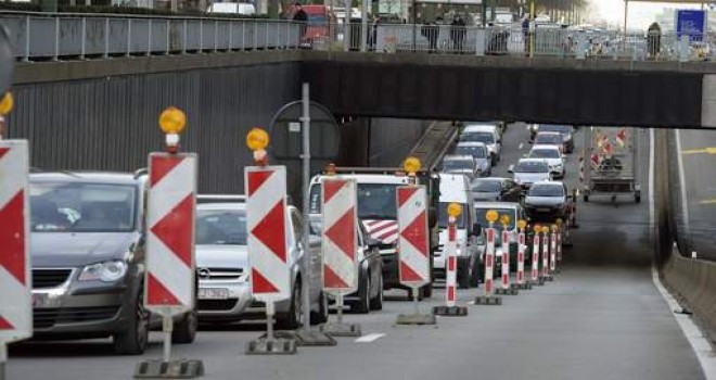 Brüksel'in Montgomery tüneli Kasım ayında yeniden trafiğe açılacak