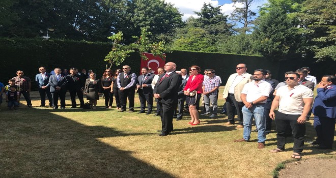 T.C. Anvers Başkonsolosluğunda düzenlenen 15 Temmuz Demokrasi Zaferi ve Şehitlerimizi Anma Günü Töreni