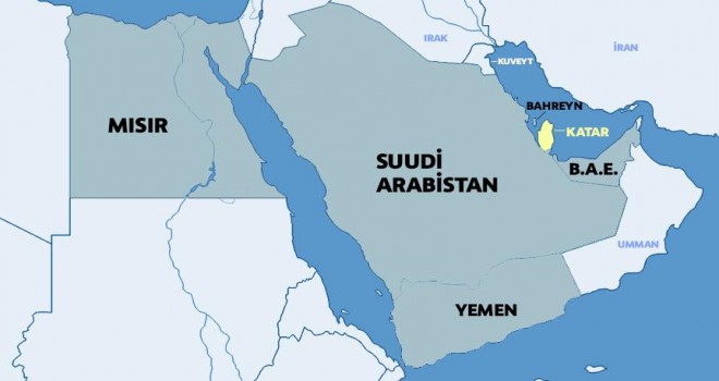 Suudi Arabistan, Bahreyn, BAE, Mısır ve Yemen, Katar'la diplomatik ilişkilerini kesti