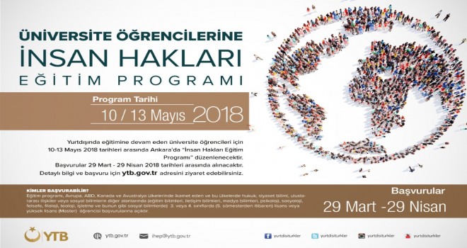 İnsan Hakları Eğitim Programı Başvuruları